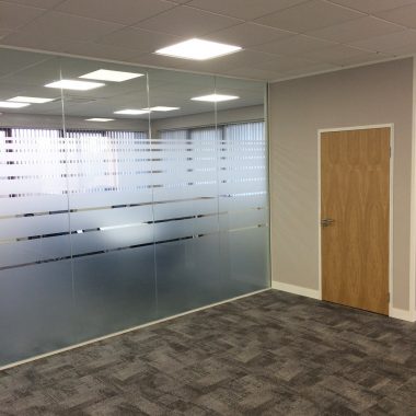 Sheffield glass office partitioning